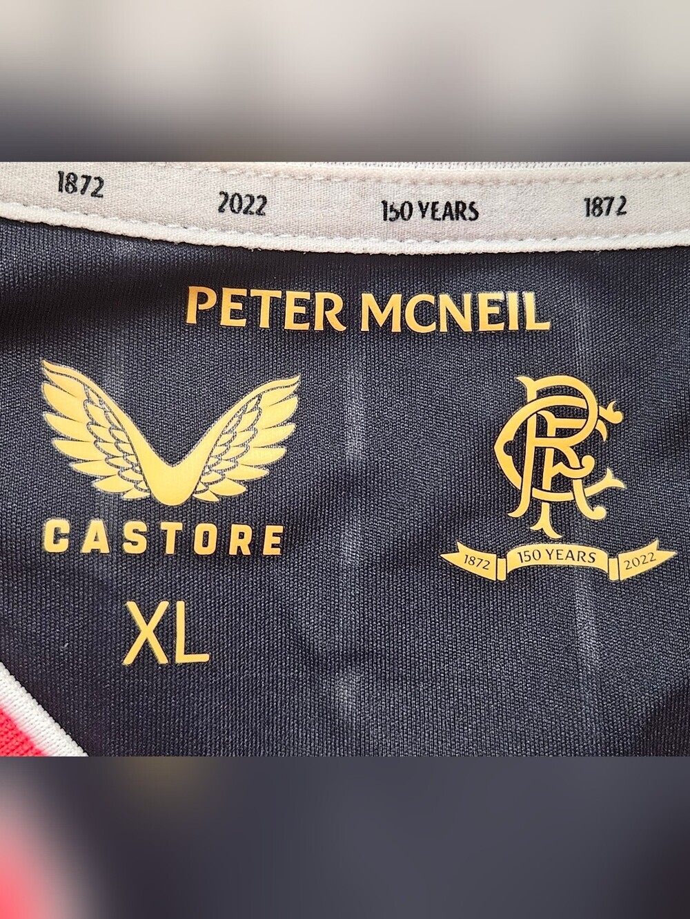 Castore Rangers FC 150th Anniversary Away Jersey XL Soccer Football Shirt - Picture 10 of 13